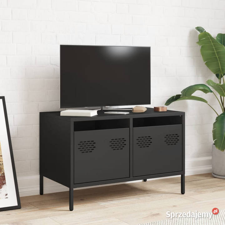 Szafka RTV czarna 68x39x435 stal walcowana na Warszawa sprzedam
