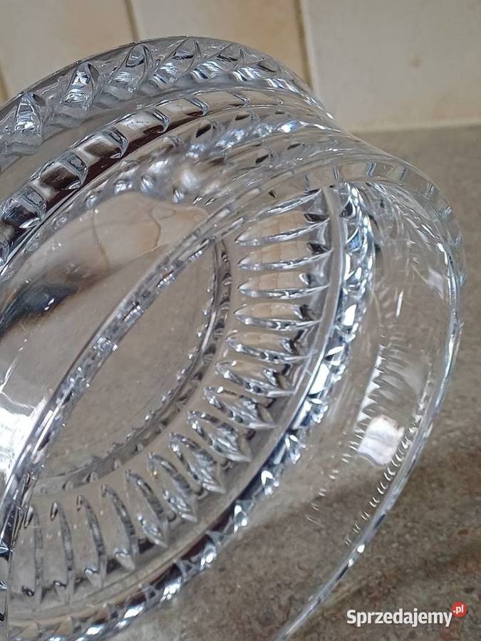 vintage kryształowa misa