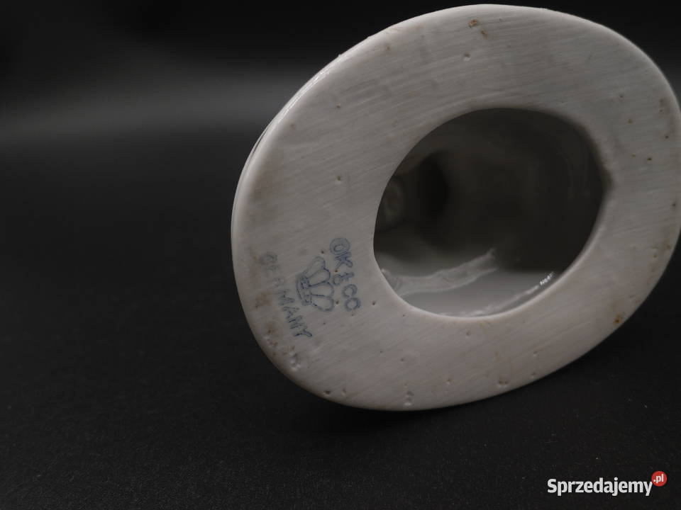 Porcelanowy świecznik lichtarz Raszków