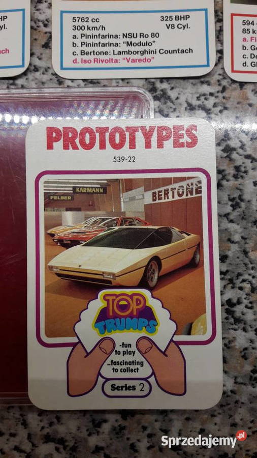 Karty Top Trumps series 2 Prototypes Kolekcje opolskie Głuchołazy