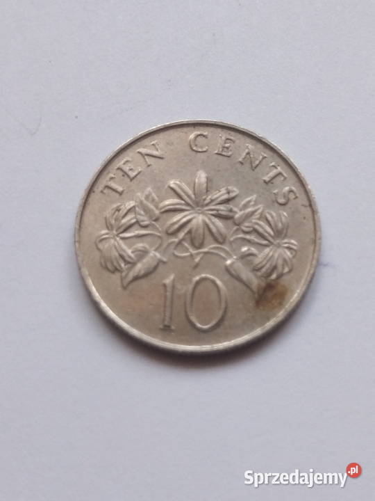 Moneta 10 centów Singapur 1987r Dąbrowa Górnicza