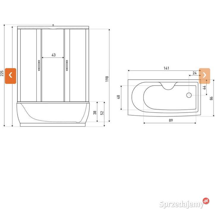 Kabina prysznicowa Mocca 140 dolnośląskie Legnica