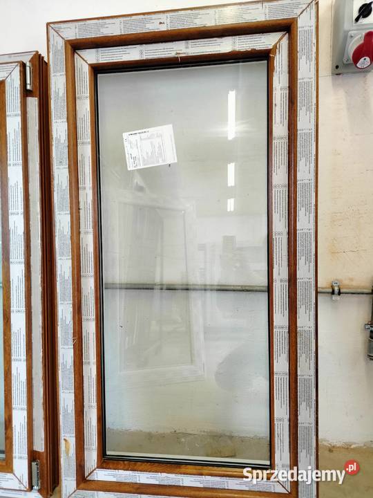 Okno PCV 751 x 1423 ZŁOTY DĄB ZEWNĄTRZ mazowieckie