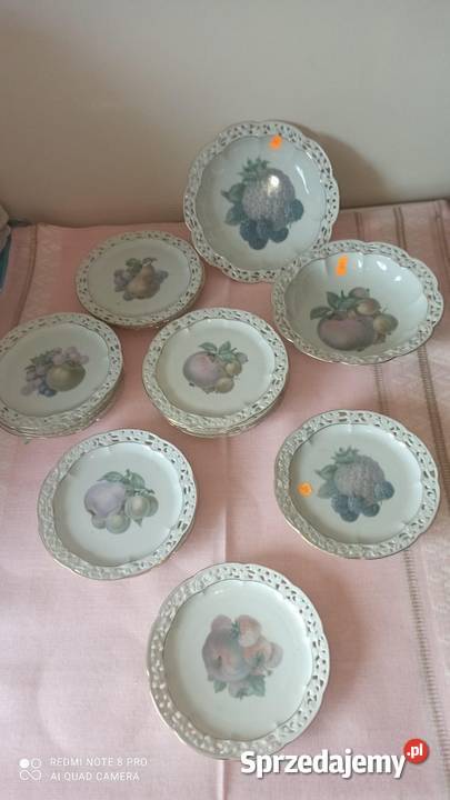 Patera z ananasem z ażurem Sygnatura numeryczna Gdańsk