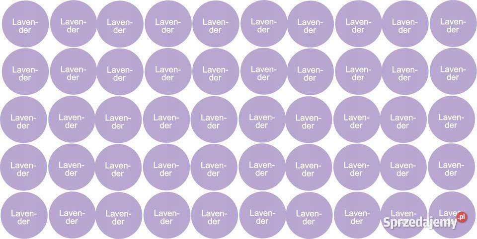 Etykiety naklejki na roll on próbki 50 lavender Biuro Kamionna