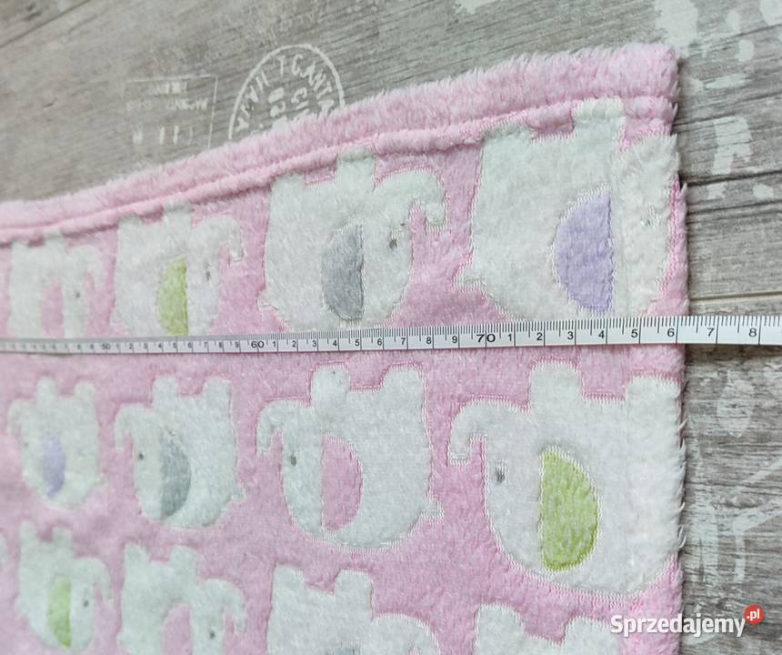 Kocyk słoniki 75x100 TMX Kids różowy Katowice