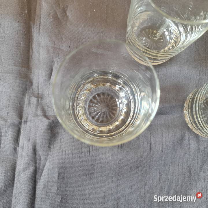 Szklanki beczułki Okres PRLu Warszawa