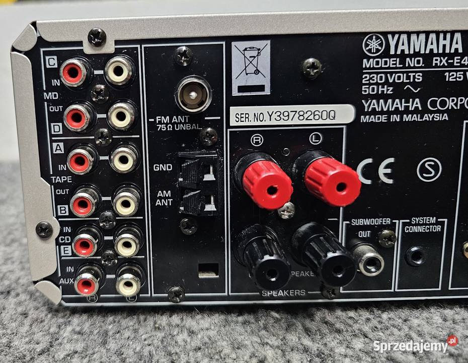 Amplituner STEREO Yamaha RXE400 Natural Sound małopolskie