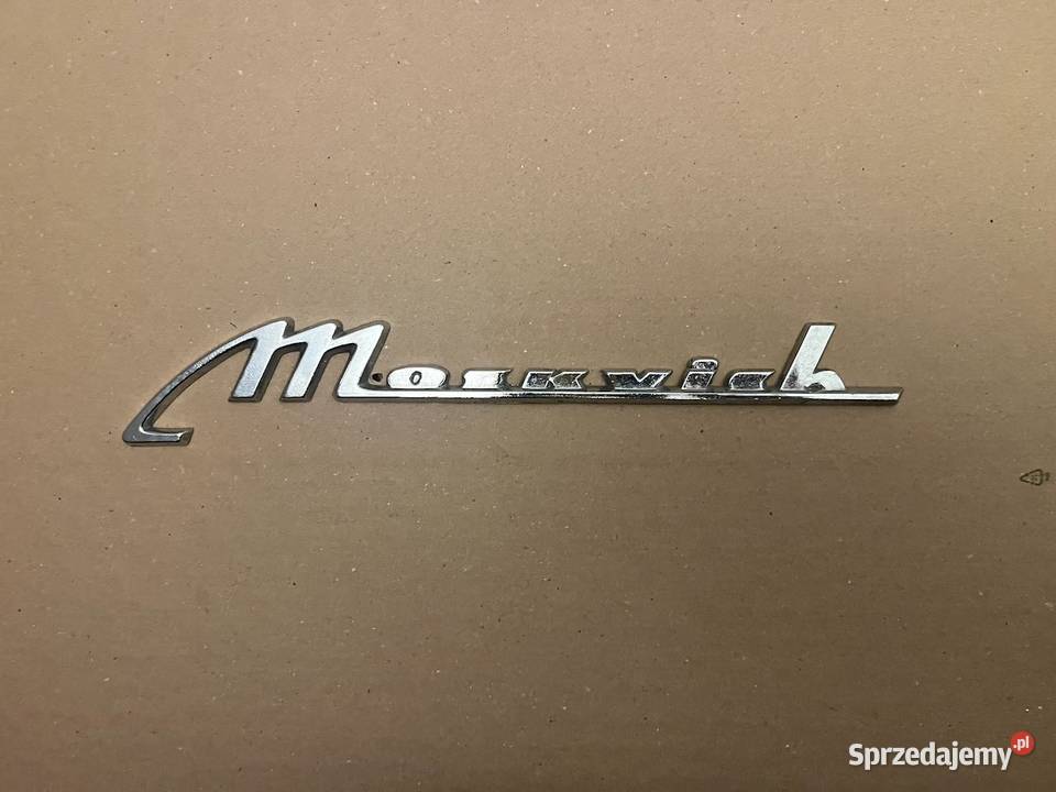 Moskwich 408 logo klapy tył Rok produkcji 1980 Poznań