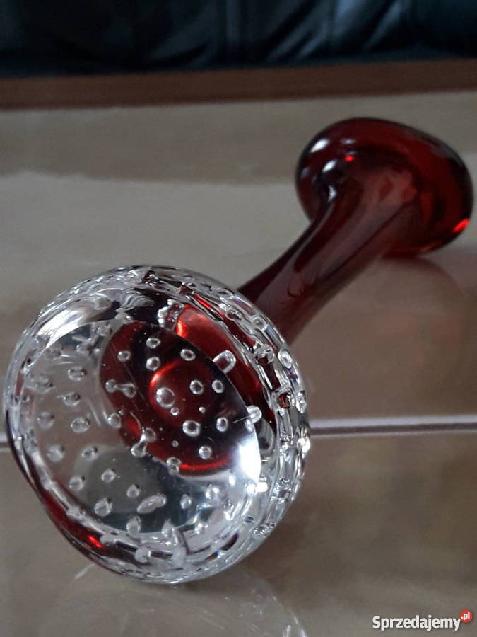 Szklany wazonik Aseda Szwecja Janów Lubelski