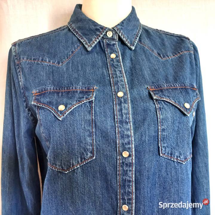 Koszula damska Jeans ciemny r L bawełna NOWA Bluzki i koszule podlaskie Białystok