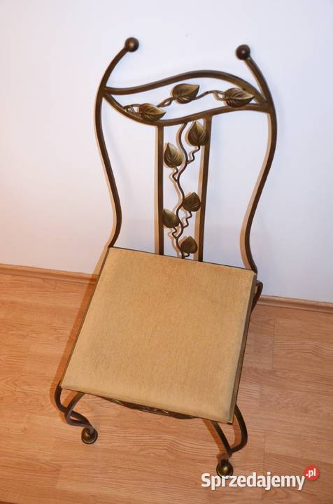 Krzesło kute ciężkie 125 metaloplastyka Włochy