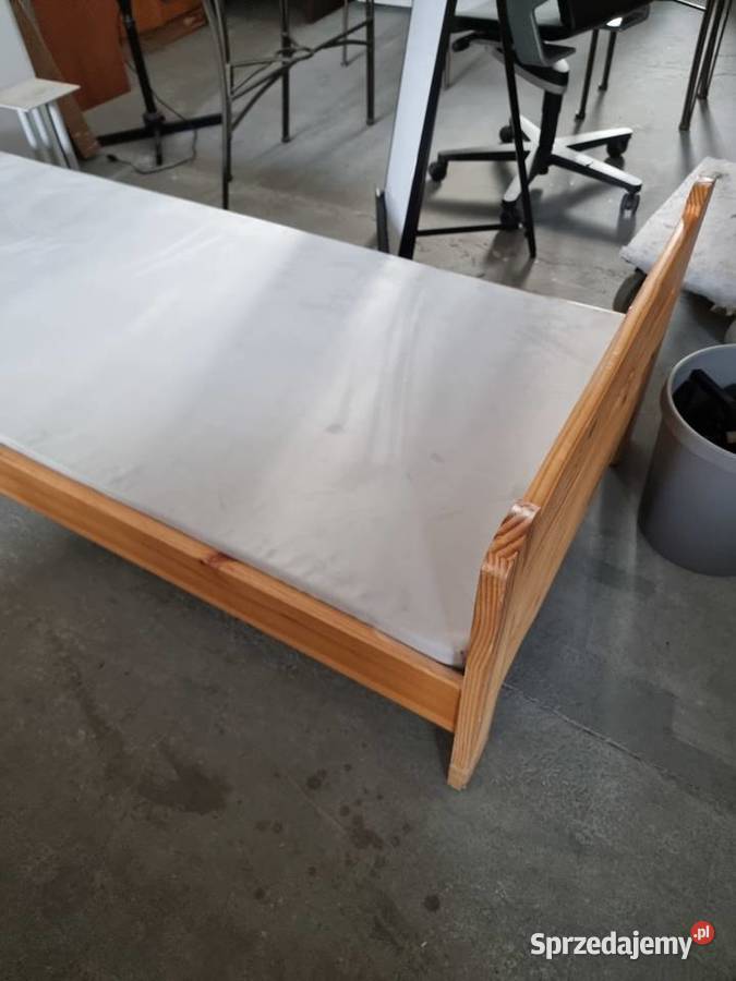 Łóżka sosnowe 80200 90200 z nowym materacem zachodniopomorskie Ostromice