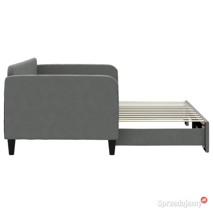 Sofa rozsuwana ciemnoszara tkanina 90x200 Warszawa