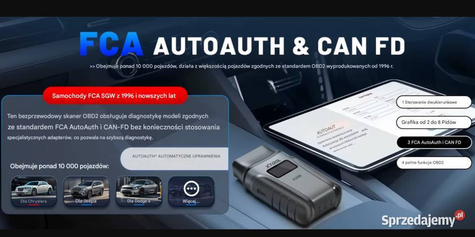 Interfejs tester diagnostyczny Xtool A30M j Interfejsy diagnostyczne