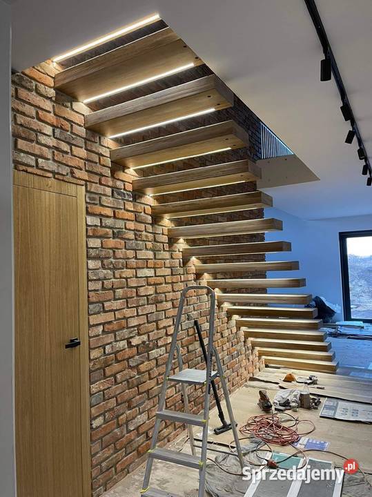 schody loft konstrukcja stelaż półkowe Kłobuck