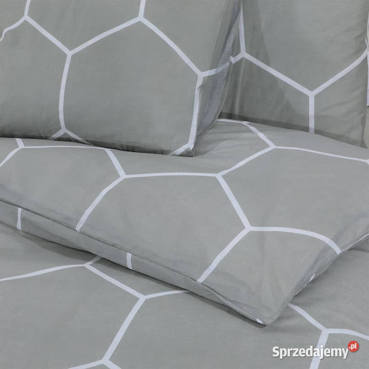 Zestaw pościeli szary 200x200 bawełna WM136456 Warszawa sprzedam