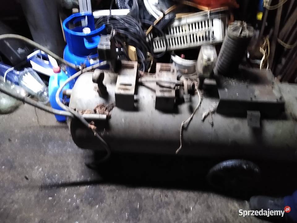 Kompresor sprężarka butla niekompletny prl Kruszwica