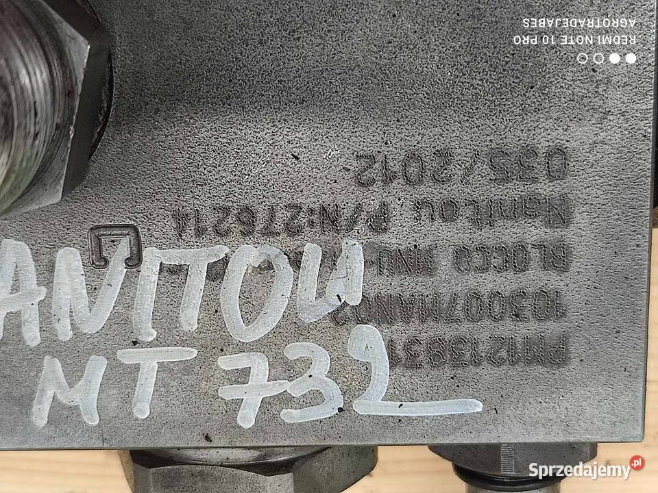 Zamek hydrauliczny Manitou MT 733 Pozostałe Wilkowo sprzedam