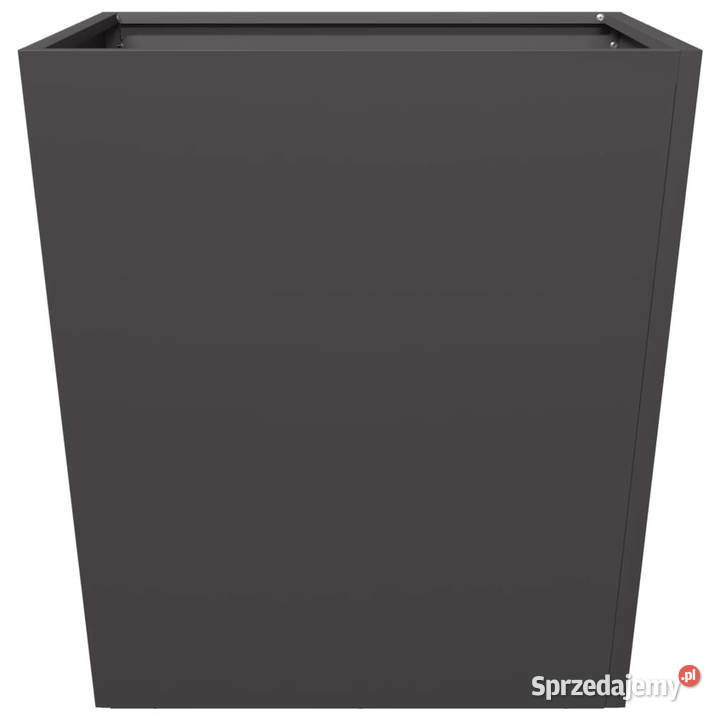 Donice ogrodowe czarne 2 50x50x50 stal WM851067 Warszawa sprzedam
