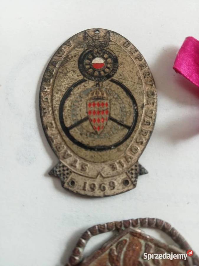 Broszka srebro Gdańsk odznaka Józef Piłsudski Antyki Grójec