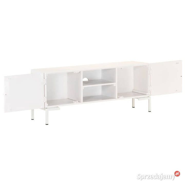 Szafka pod TV biała 115x30x46 lite drewno mango Warszawa sprzedam