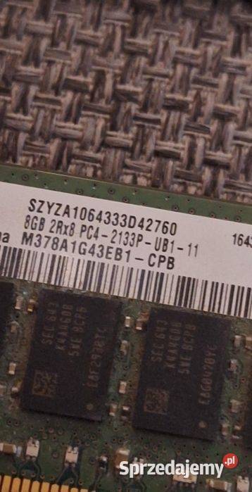 Pamięć RAM 16 GB DDR4 2x8 GB Przygodziczki sprzedam
