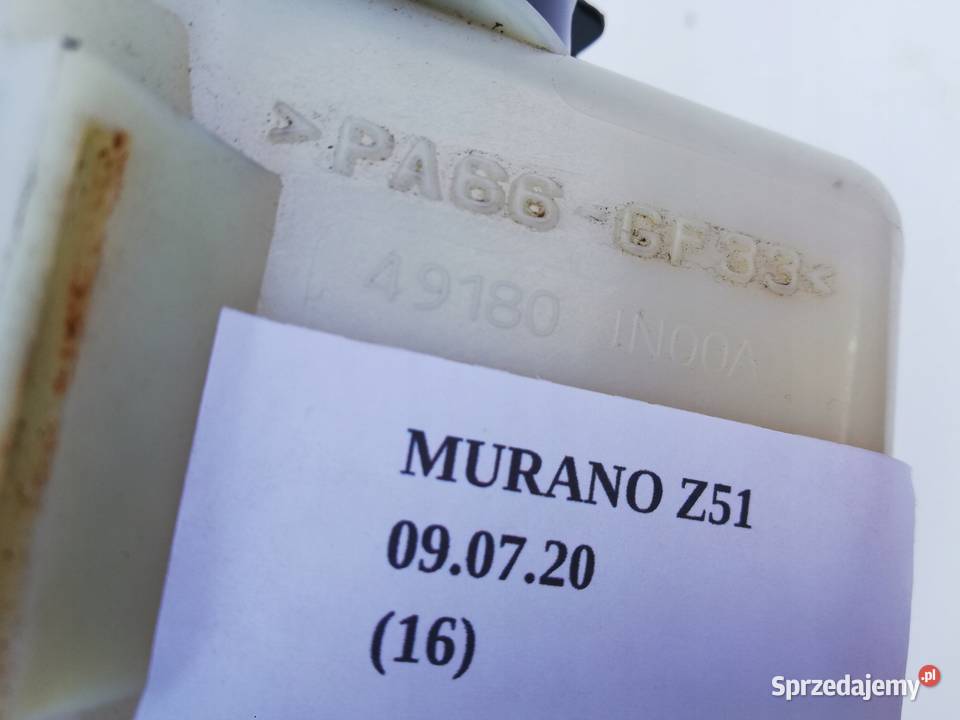 NISSAN MURANO Z51 35 ZBIORNIK PŁYNU WSPOMAGANIA Zawieszenie i układ kierowniczy Nowy Tomyśl