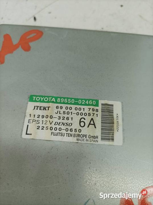 MODUŁ WSPOMAGANIA 8965002460 Toyota Auris I Rok produkcji 2009 sprzedam