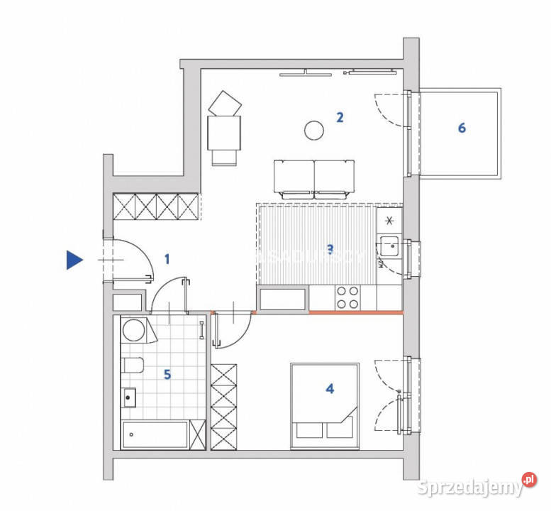 Mieszkanie 523m2 2 pokojowe Kraków Wizjonerów własność