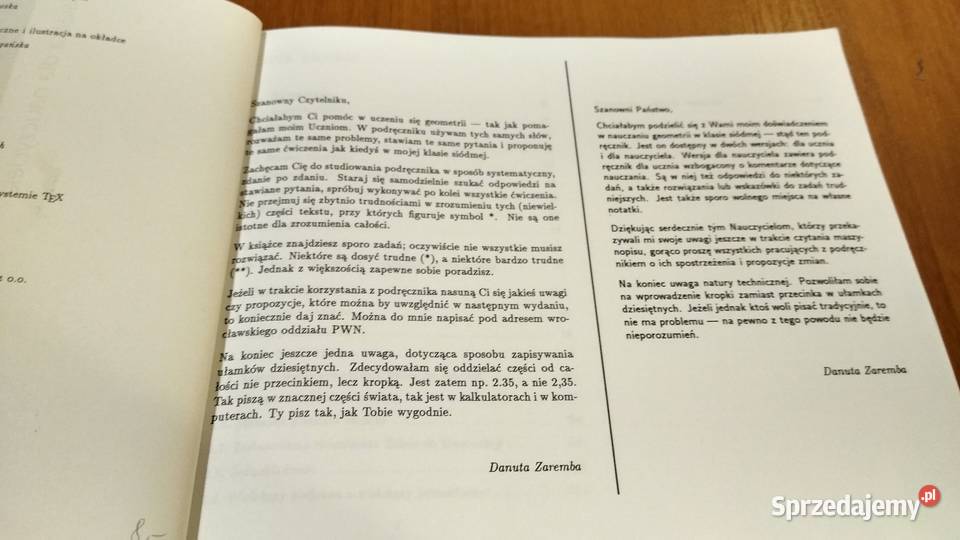 Geometria 7 podręcznik klas VII książka pomorskie Gdańsk