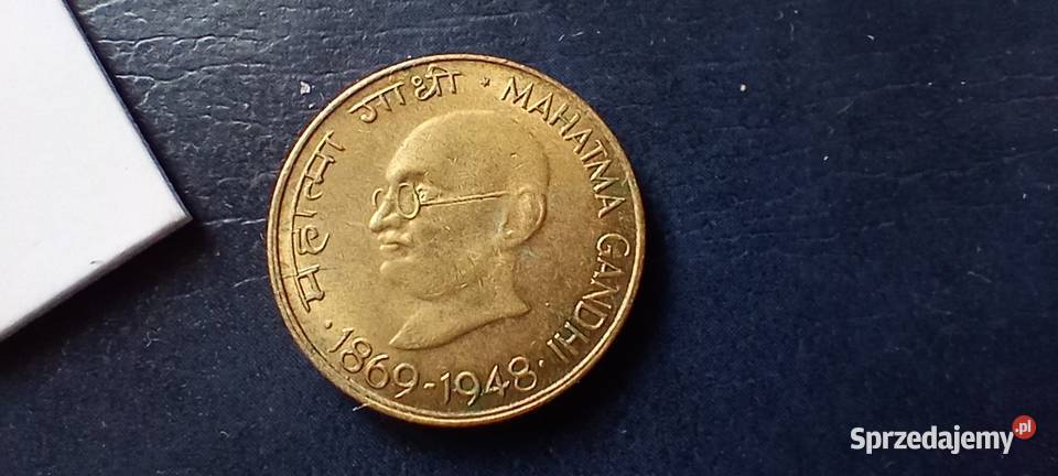 Stare monety 20 pajs 1969 Gandhi Indie Lesko