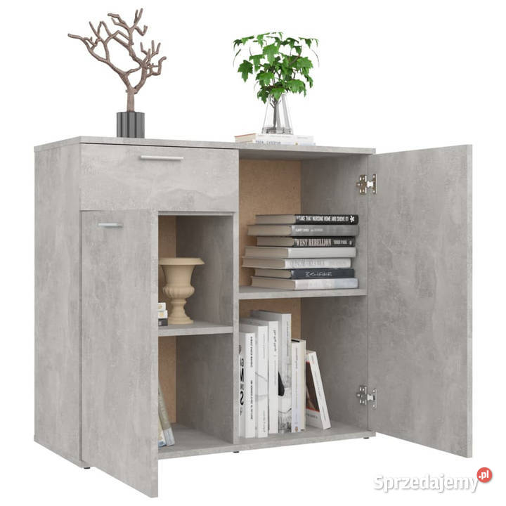 Szafka szarość betonu 80x36x75 materiał Warszawa
