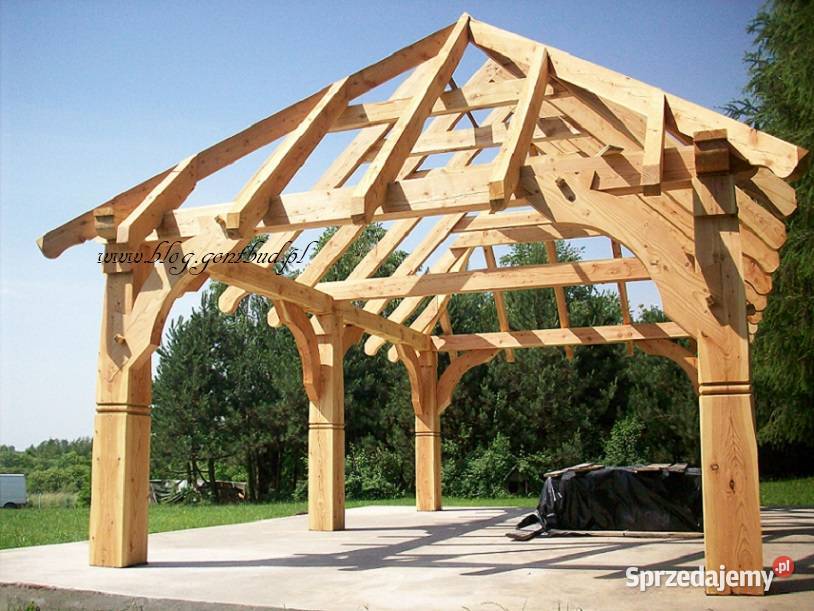 altana drewniana 4x6m garaż altanka Lublin