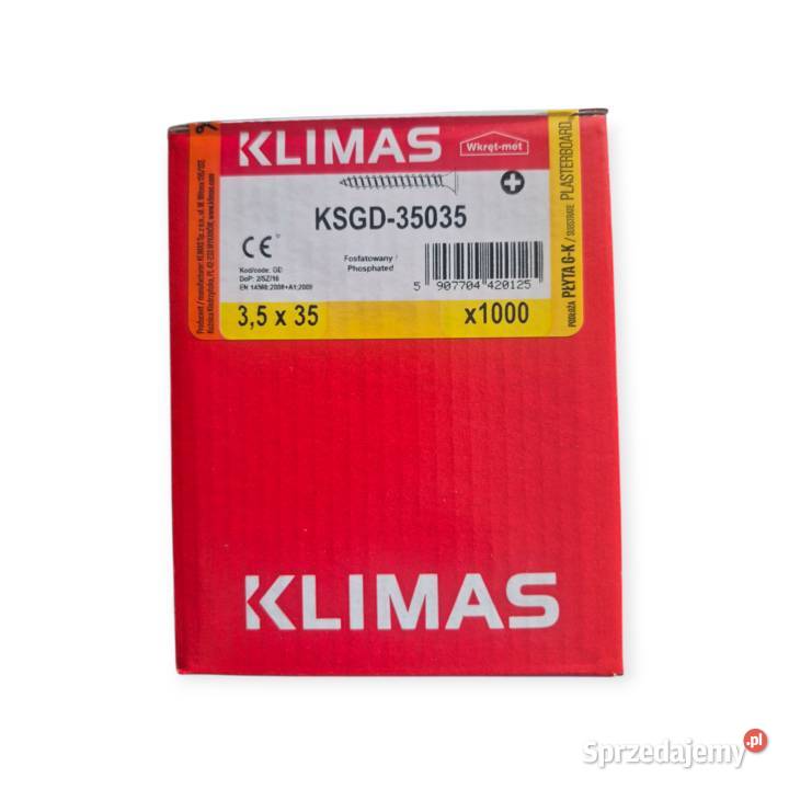 Wkręty do drewna do płyt GK 35x35 czarne Zgierz