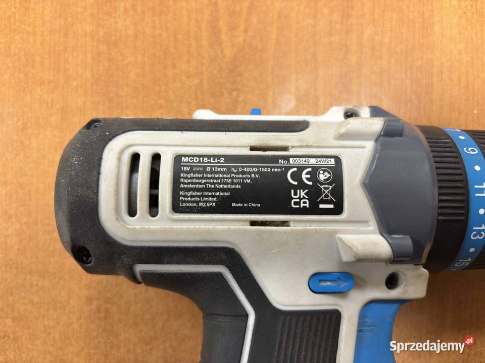MacAllister Wkrętarka udarowa MCD18LI2 18V 35 Nm
