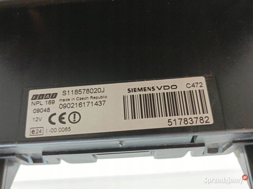 SKRZYNKA BSI 51783782 S118578020J Fiat Panda II