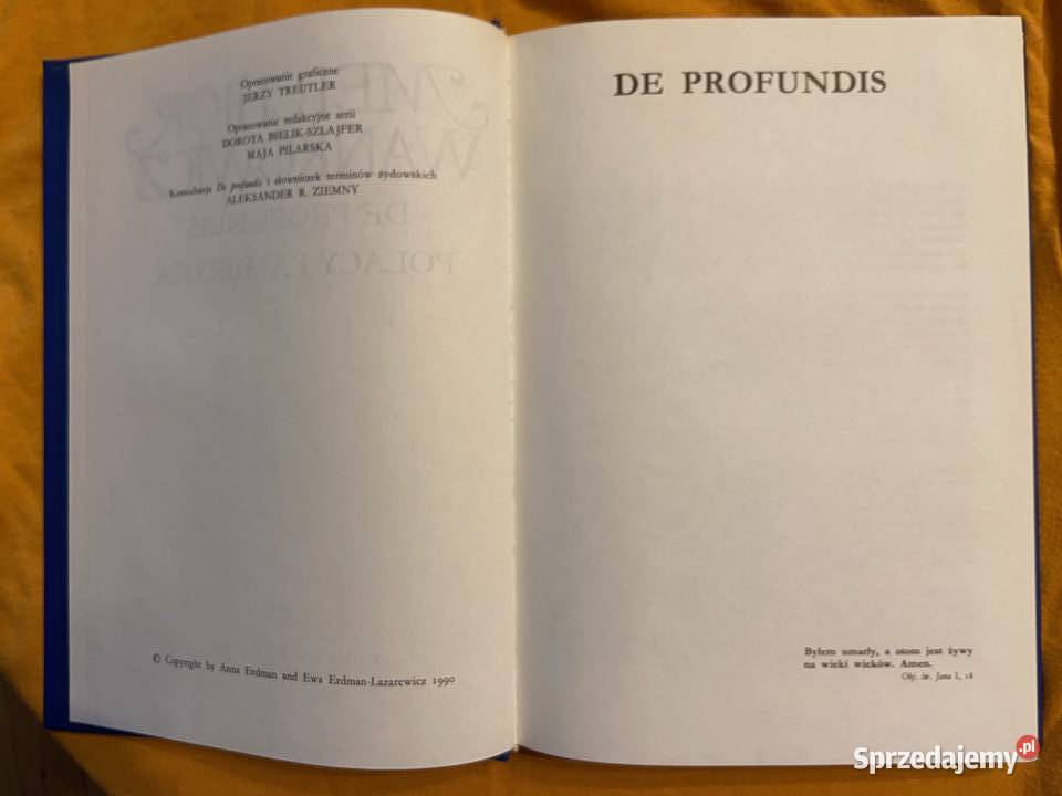 Melchior Wańkowicz De profundis Polacy i Ameryka Katowice sprzedam
