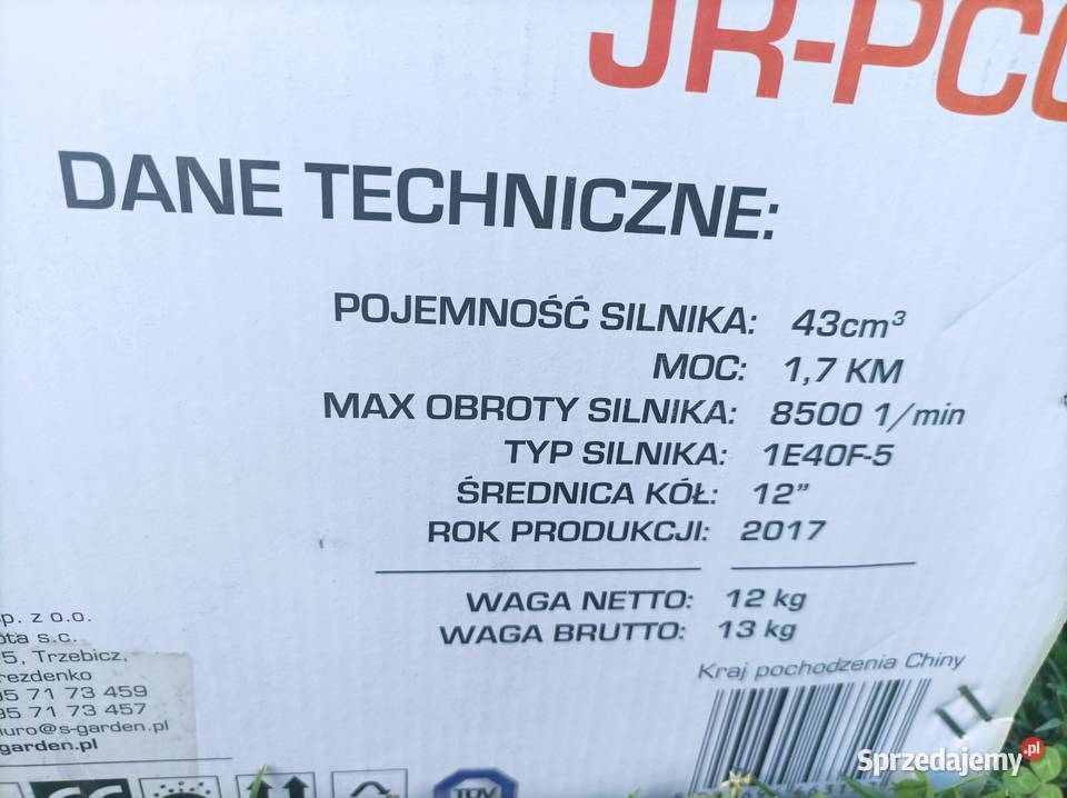 Podkaszarka spalinowa na kołach JRPC04