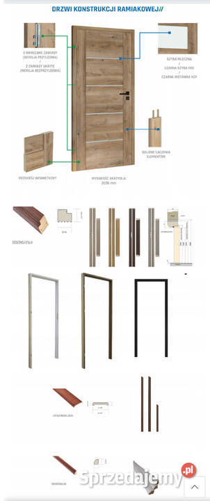 DEFENDOOR Drzwi wewnętrzne LIZBONA POLSKI 80cm wielkopolskie