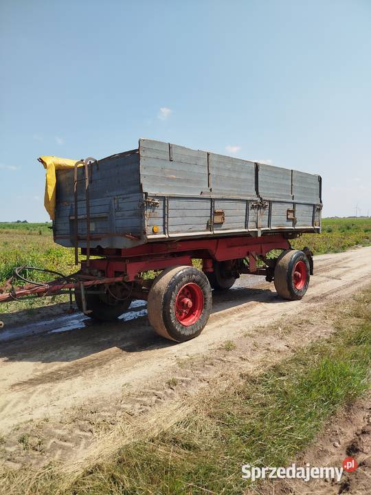 Przyczepa wywrotka 3 strony d47 d55 hl thk krone nieuszkodzony Przyczepy rolnicze Sieradz