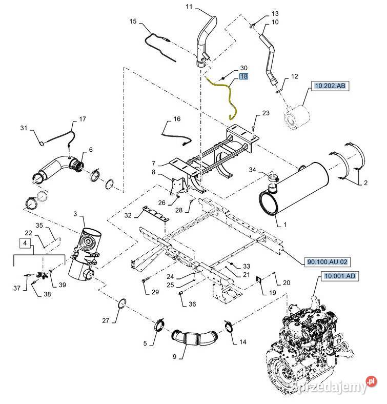 Czujnik spalin AdBlue CNH Case Holland 48188864 New Holland sprzedam