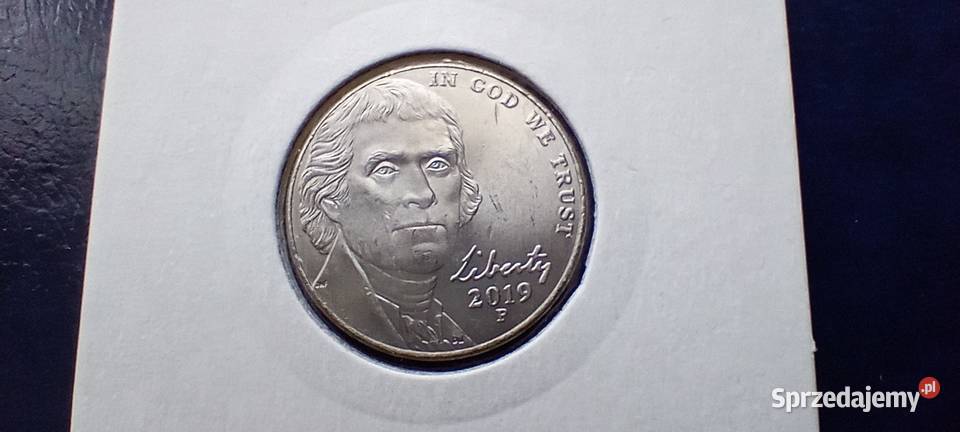 Stare monety 5 cent 2019 USA Lesko