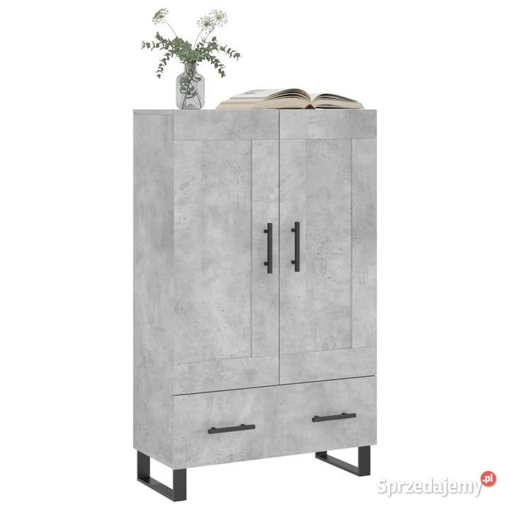 Wysoka szafka szarość betonu 695x31x115 WM830352 Warszawa