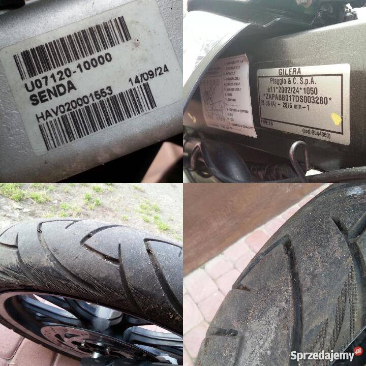 Derbi Senda 2014 Gilera SMT 50 żółty
