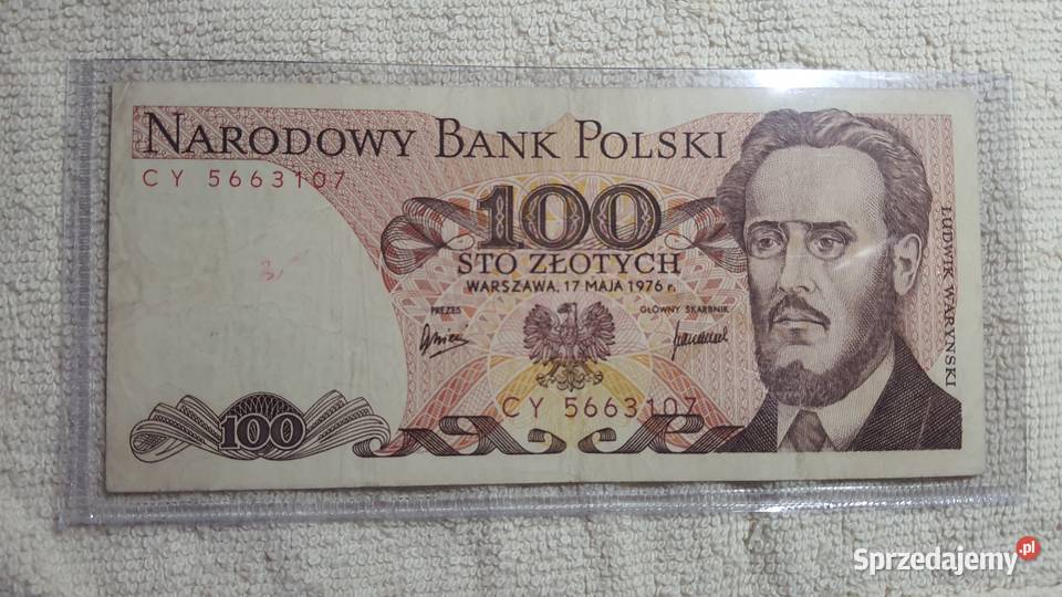 UNIKAT 100 złotych 1976 s CY mazowieckie Warszawa