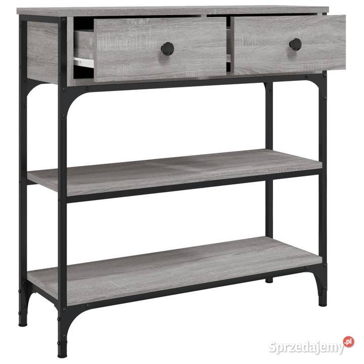 vidaXL Stolik konsolowy szary dąb Warszawa