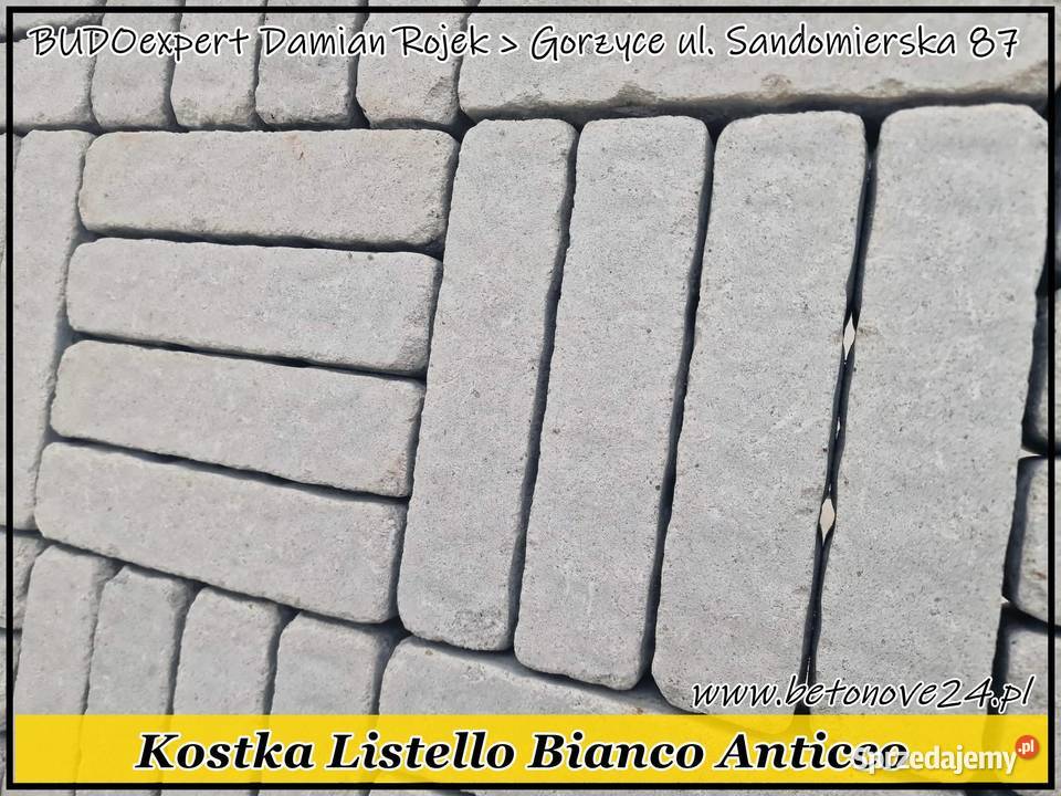 Kostka brukowa Forbet LISTELLO 6 Piryt Silver