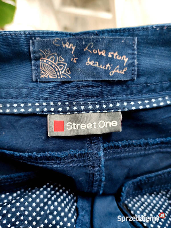 Granatowe spodenki Street One r S wielkopolskie Wronki