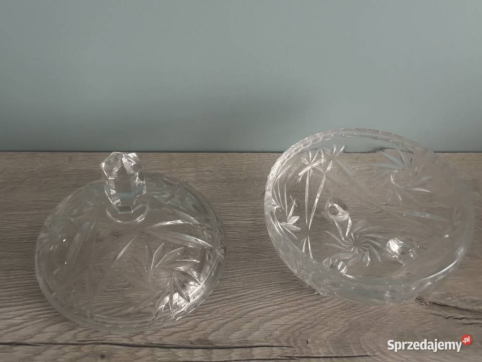 Bombonierka mała kryształ z lat 50tych Łódź sprzedam